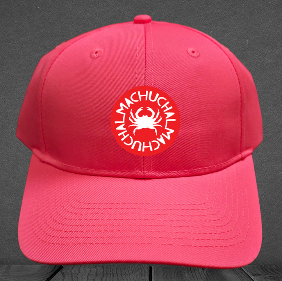 Cangrejera Neon Pink Cab Red and White Cangrejo Logo