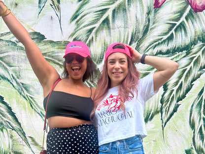 Cangrejera Neon Pink Cab Navy/White Barrio Machuchal Logo