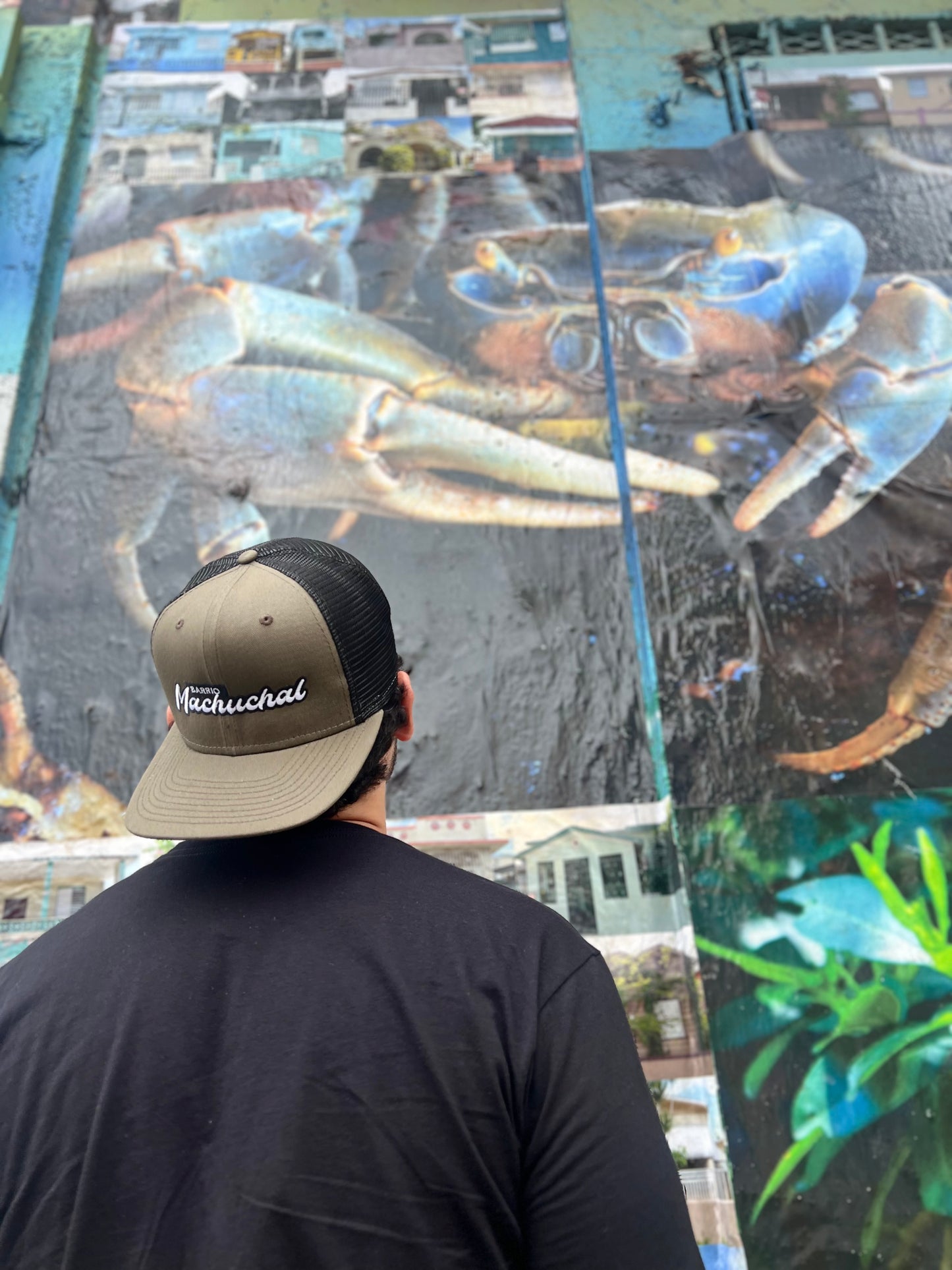 Barrio Machuchal Logo - Khaki/Black Trucker Cap